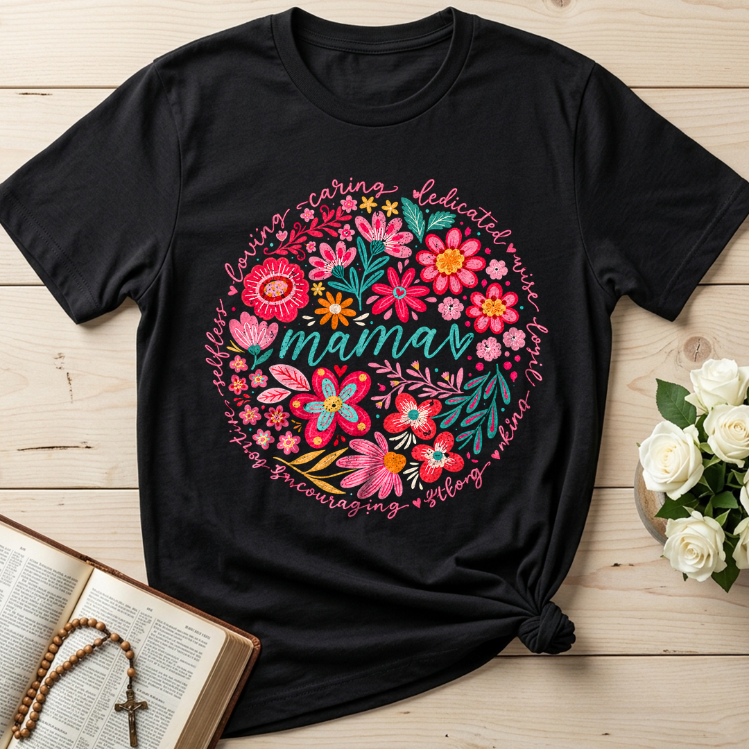 Loving Caring Dedicated Wise Loyal Kind Strong Encouraging Positive Selfless Mama 01
