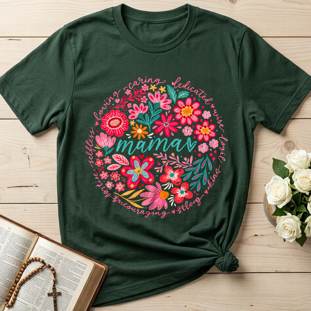 Loving Caring Dedicated Wise Loyal Kind Strong Encouraging Positive Selfless Mama 01