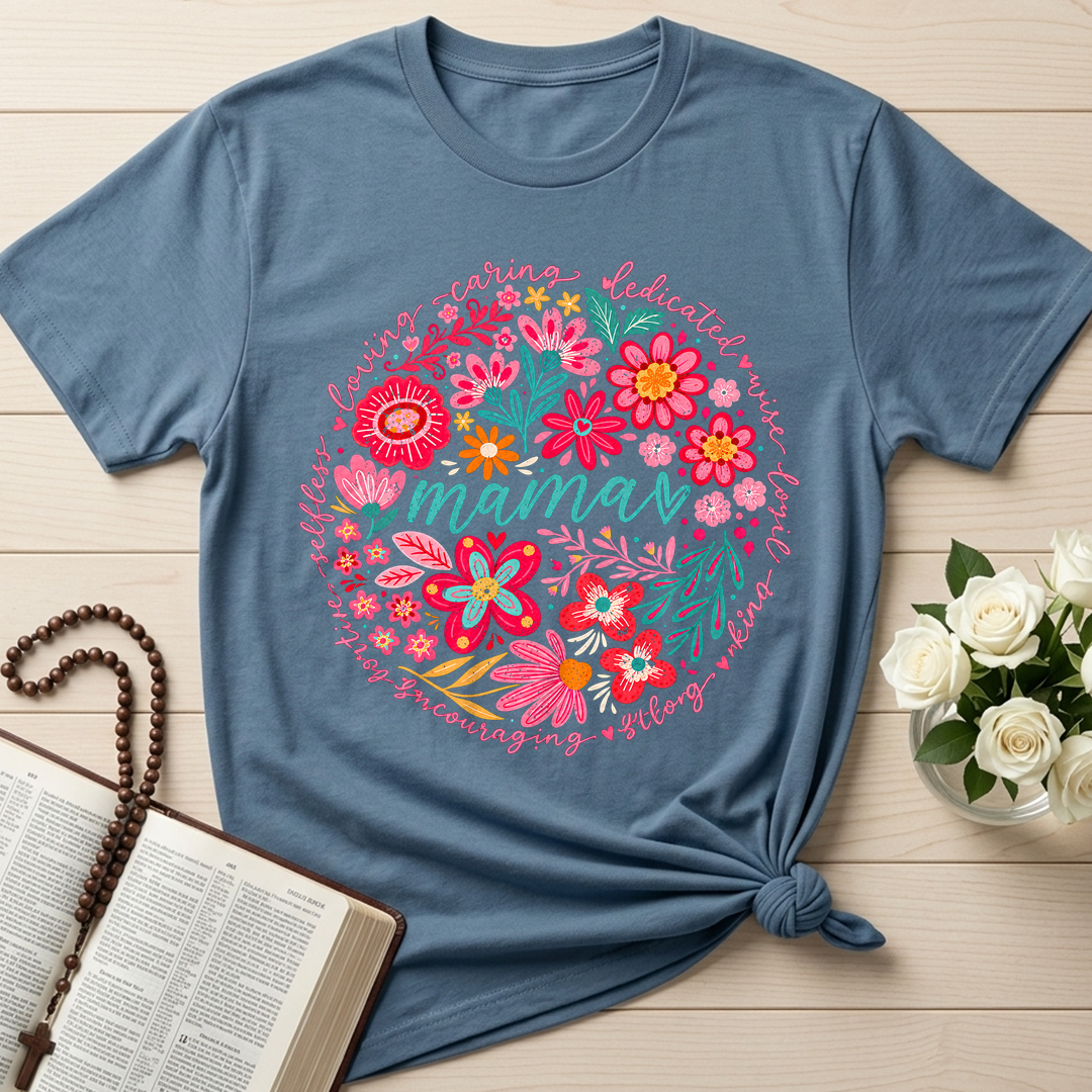 Loving Caring Dedicated Wise Loyal Kind Strong Encouraging Positive Selfless Mama 01