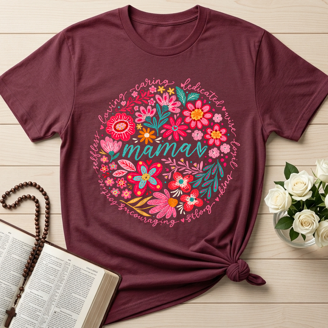 Loving Caring Dedicated Wise Loyal Kind Strong Encouraging Positive Selfless Mama 01