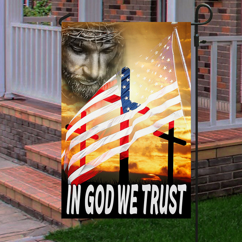 Jesus Flag In God We Trust