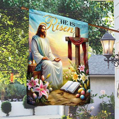 FLAGWIX  Jesus Christ Easter Day He Is Risen Christian Cross Flag
