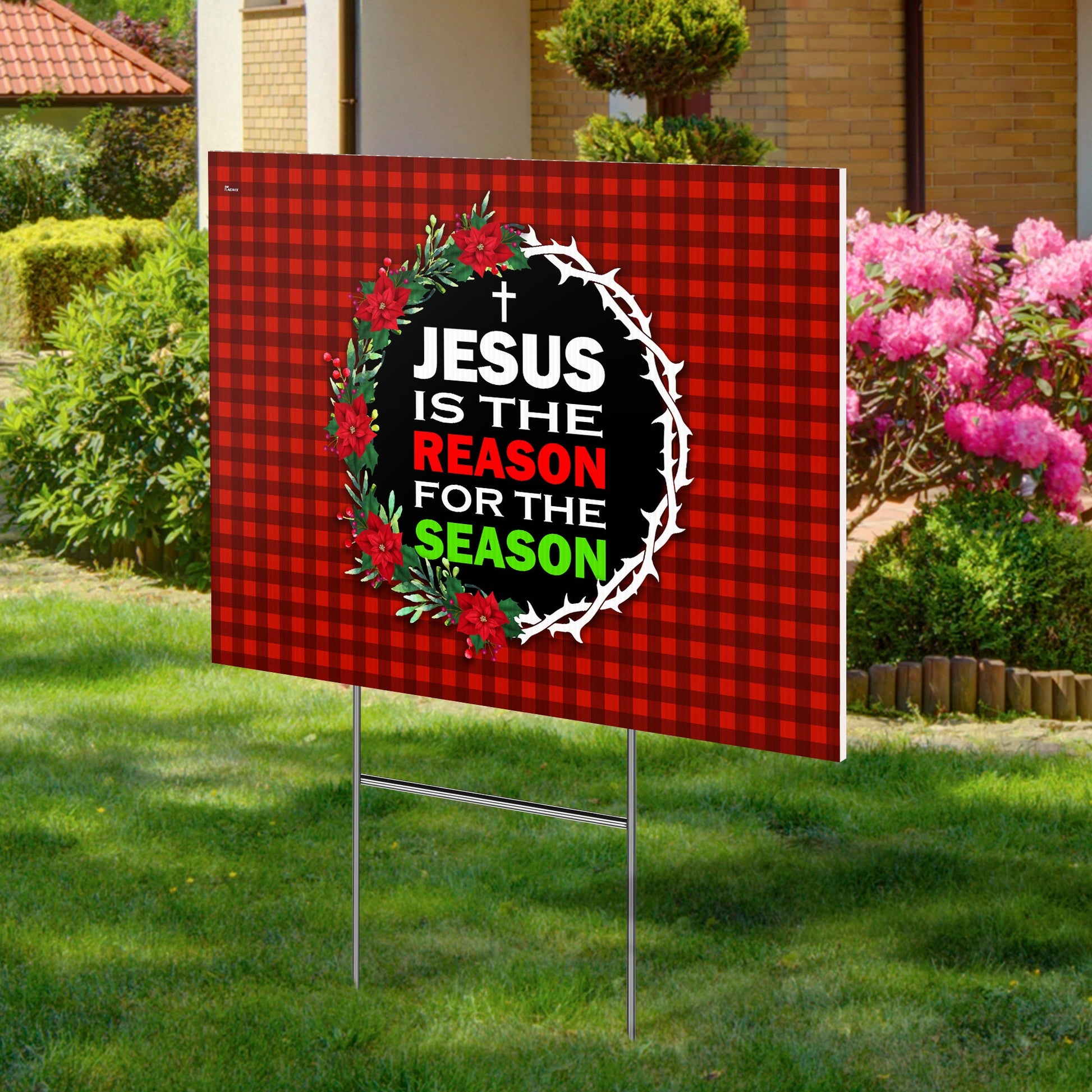 Jesus Is The Reason For The Season Christmas Yard Sign