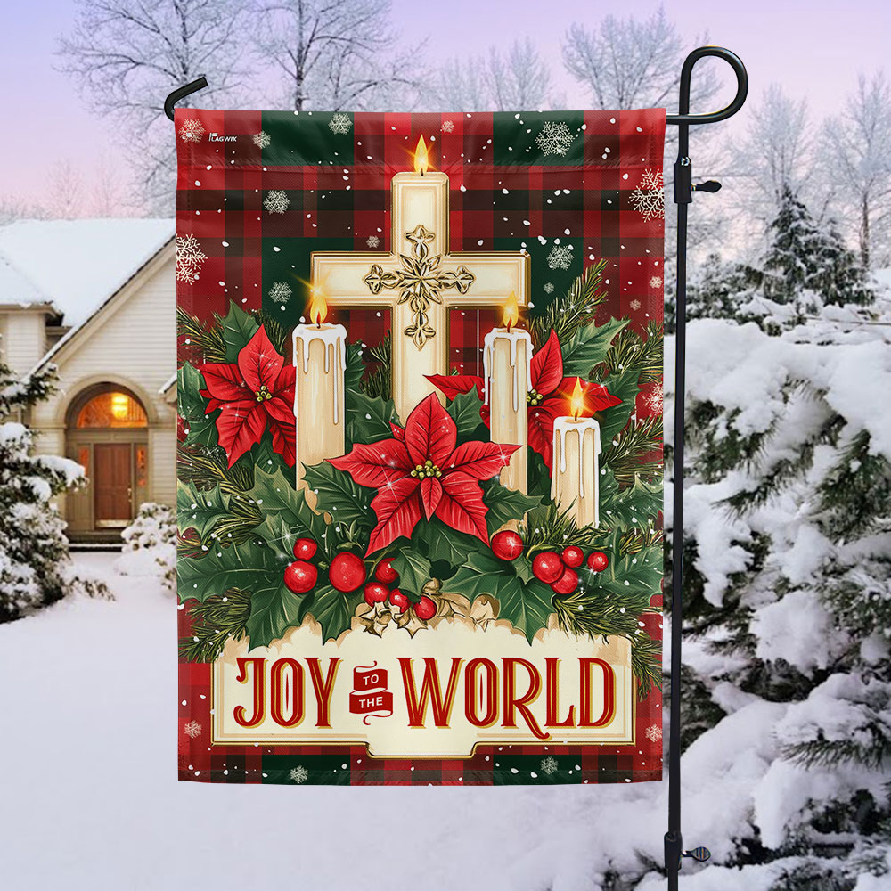 Joy To The World Keep Christ In Christmas Flag