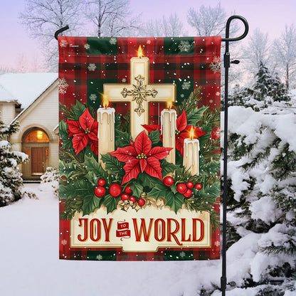 Joy To The World Keep Christ In Christmas Flag