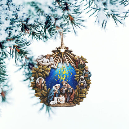Christian Christmas Ornaments - Family Religious Gifts - Christian Decorations For Home, Religious Decor - Christian Friend Christmas Ornaments Gifts