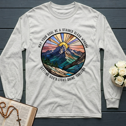 May Your Soul Be A Stained Glass Window Letting God's Light Shine Through 01