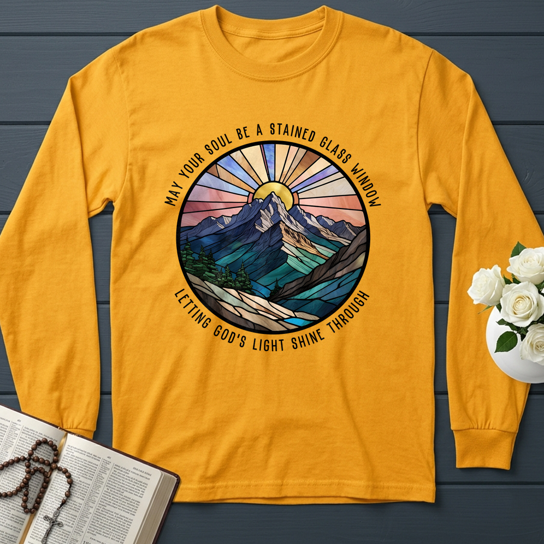 May Your Soul Be A Stained Glass Window Letting God's Light Shine Through 01
