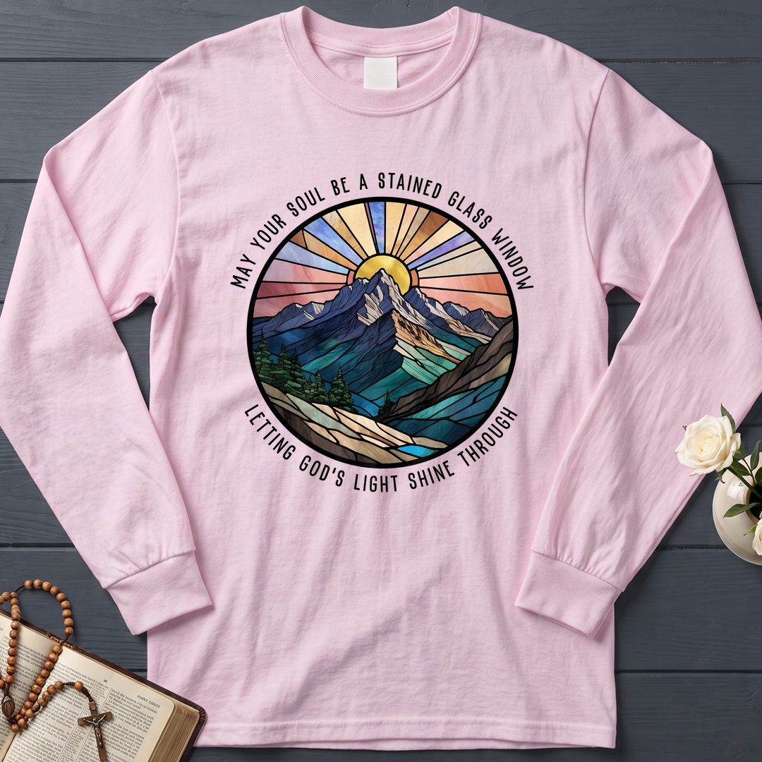 May Your Soul Be A Stained Glass Window Letting God's Light Shine Through 01