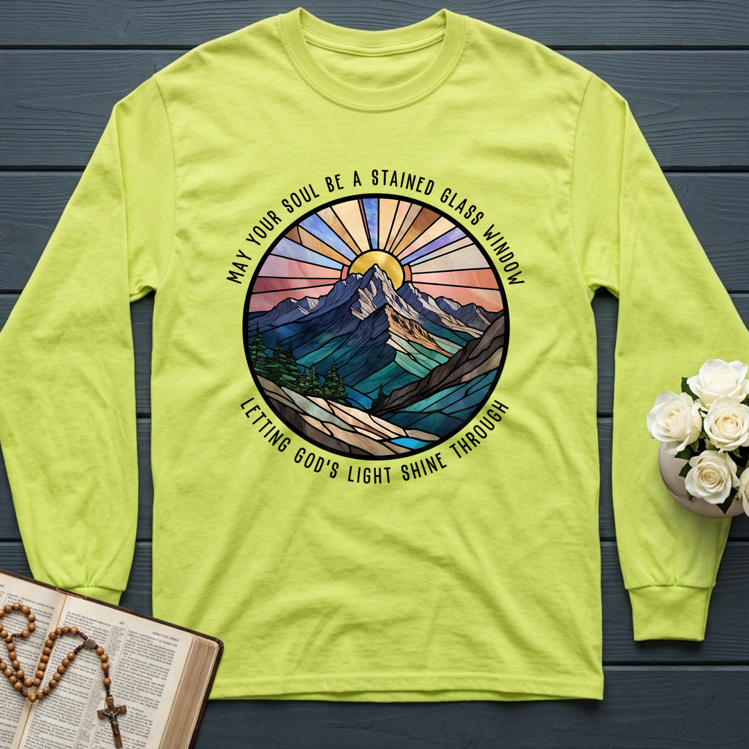 May Your Soul Be A Stained Glass Window Letting God's Light Shine Through 01