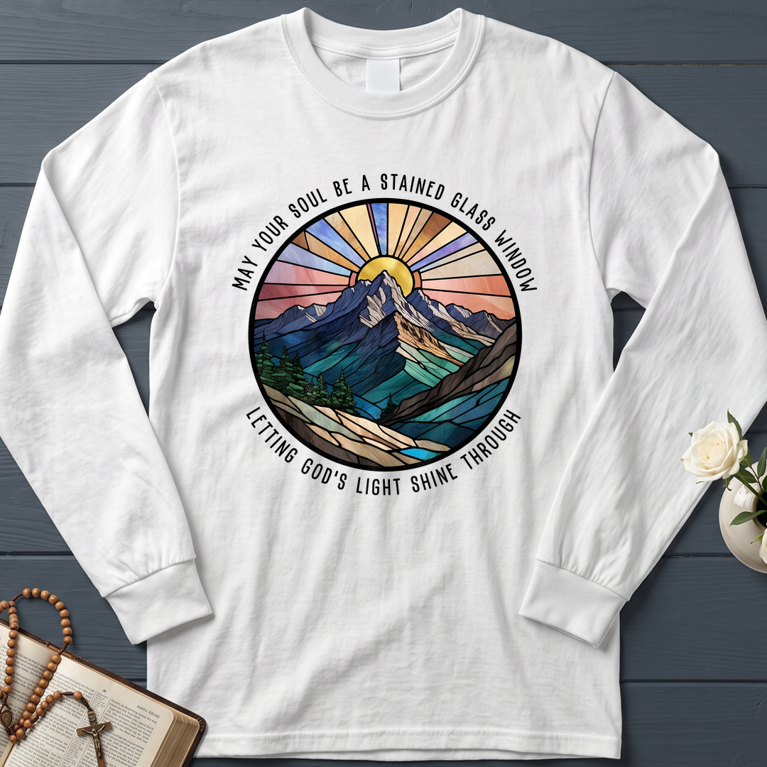May Your Soul Be A Stained Glass Window Letting God's Light Shine Through 01