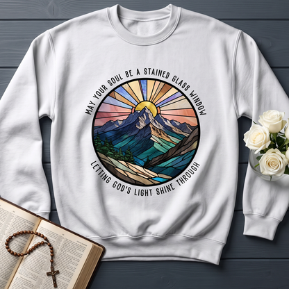May Your Soul Be A Stained Glass Window Letting God's Light Shine Through 01