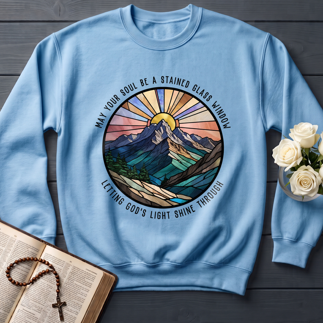 May Your Soul Be A Stained Glass Window Letting God's Light Shine Through 01