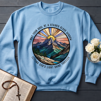 May Your Soul Be A Stained Glass Window Letting God's Light Shine Through 01