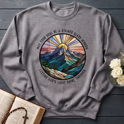 May Your Soul Be A Stained Glass Window Letting God's Light Shine Through 01