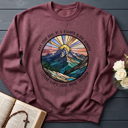 May Your Soul Be A Stained Glass Window Letting God's Light Shine Through 01