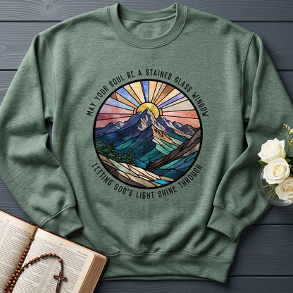 May Your Soul Be A Stained Glass Window Letting God's Light Shine Through 01