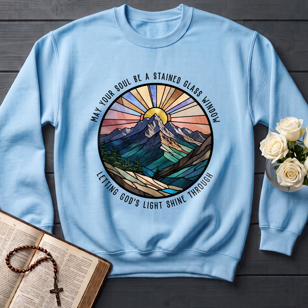 May Your Soul Be A Stained Glass Window Letting God's Light Shine Through 01