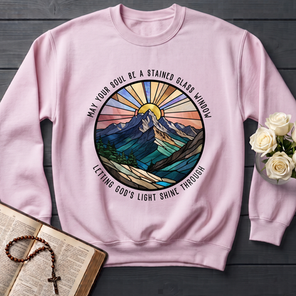 May Your Soul Be A Stained Glass Window Letting God's Light Shine Through 01