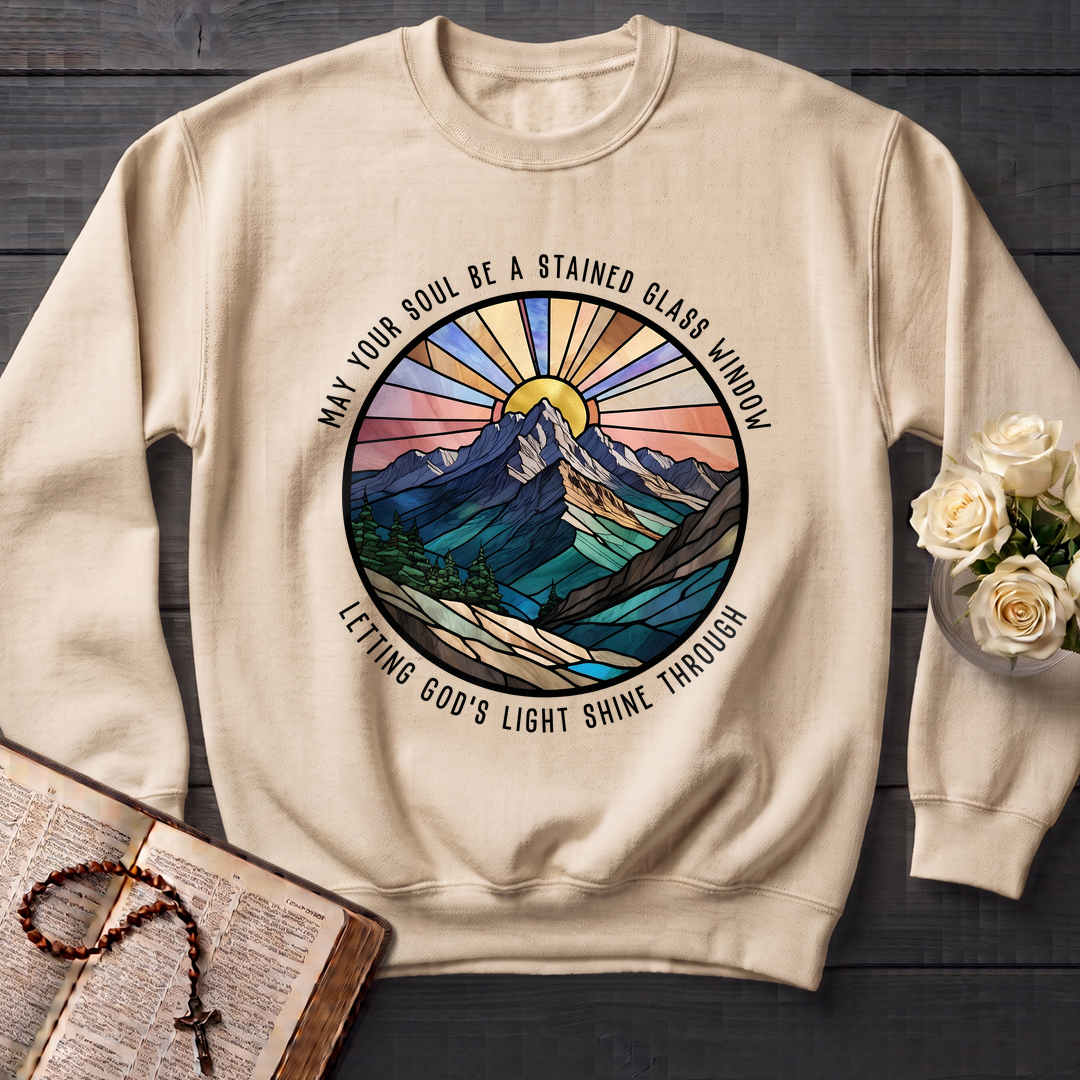 May Your Soul Be A Stained Glass Window Letting God's Light Shine Through 01