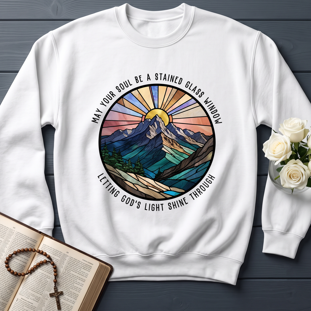 May Your Soul Be A Stained Glass Window Letting God's Light Shine Through 01