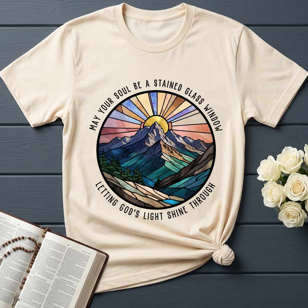 May Your Soul Be A Stained Glass Window Letting God's Light Shine Through 01