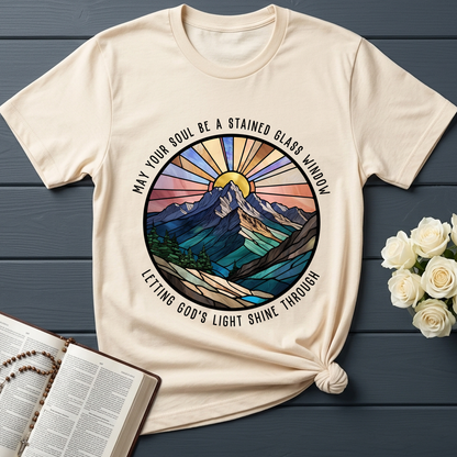 May Your Soul Be A Stained Glass Window Letting God's Light Shine Through 01