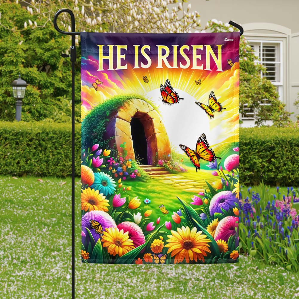 FLAGWIX  Easter Day Resurrection of Jesus He Is Risen Flag