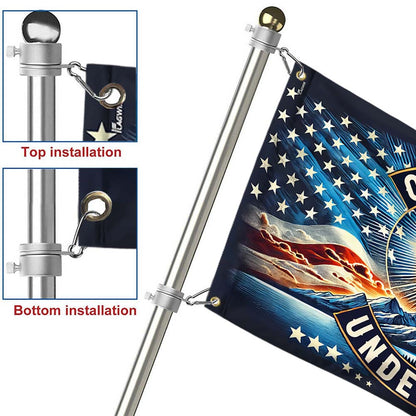 One Nation Under God Christian Patriotism American Grommet Flag