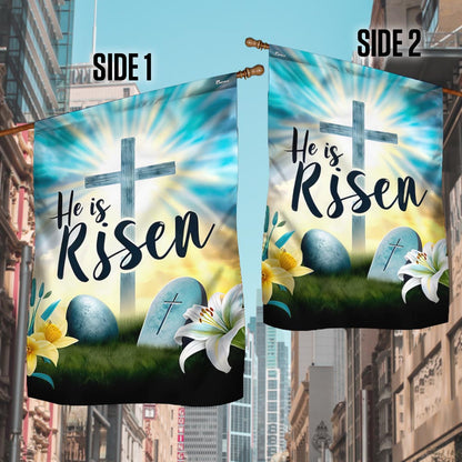 FLAGWIX  Easter Christian  Cross Resurrection of Jesus He Is Risen Flag