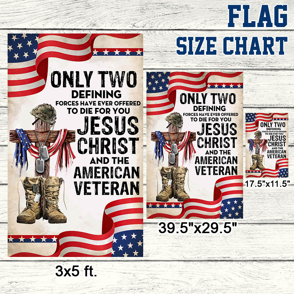 Flagwix American Flag - Only Jesus Christ and American Veteran Can Die For You, US Veteran Flag