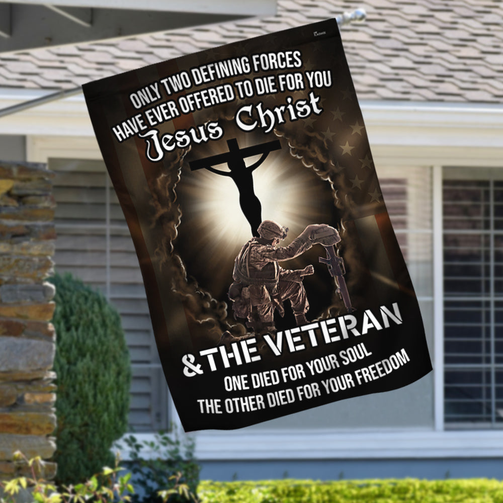 Jesus Veteran Flag Jesus Christ and The Veteran Flag