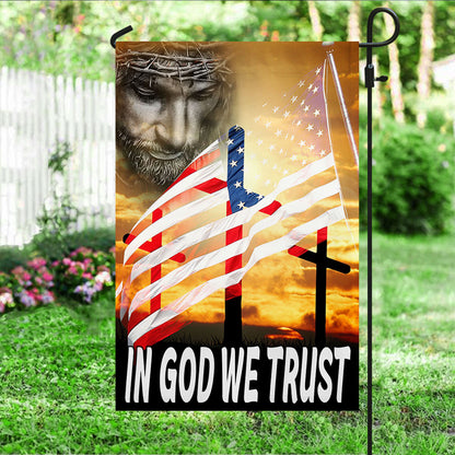 Jesus Flag In God We Trust