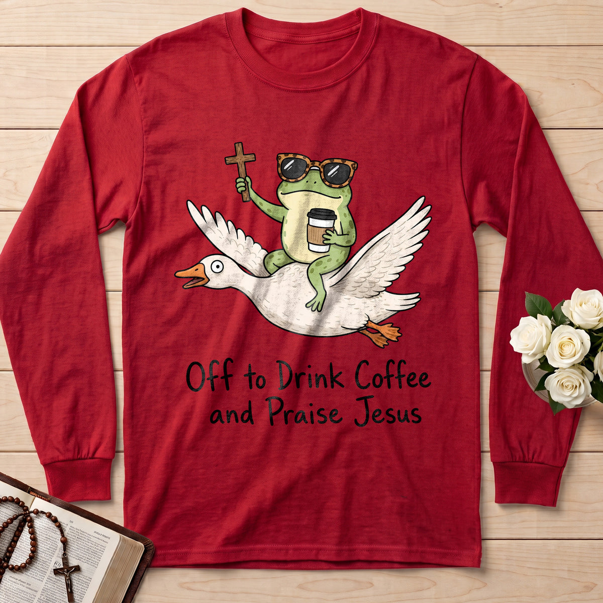 Off To Drink Coffee And Praise Jesus 01
