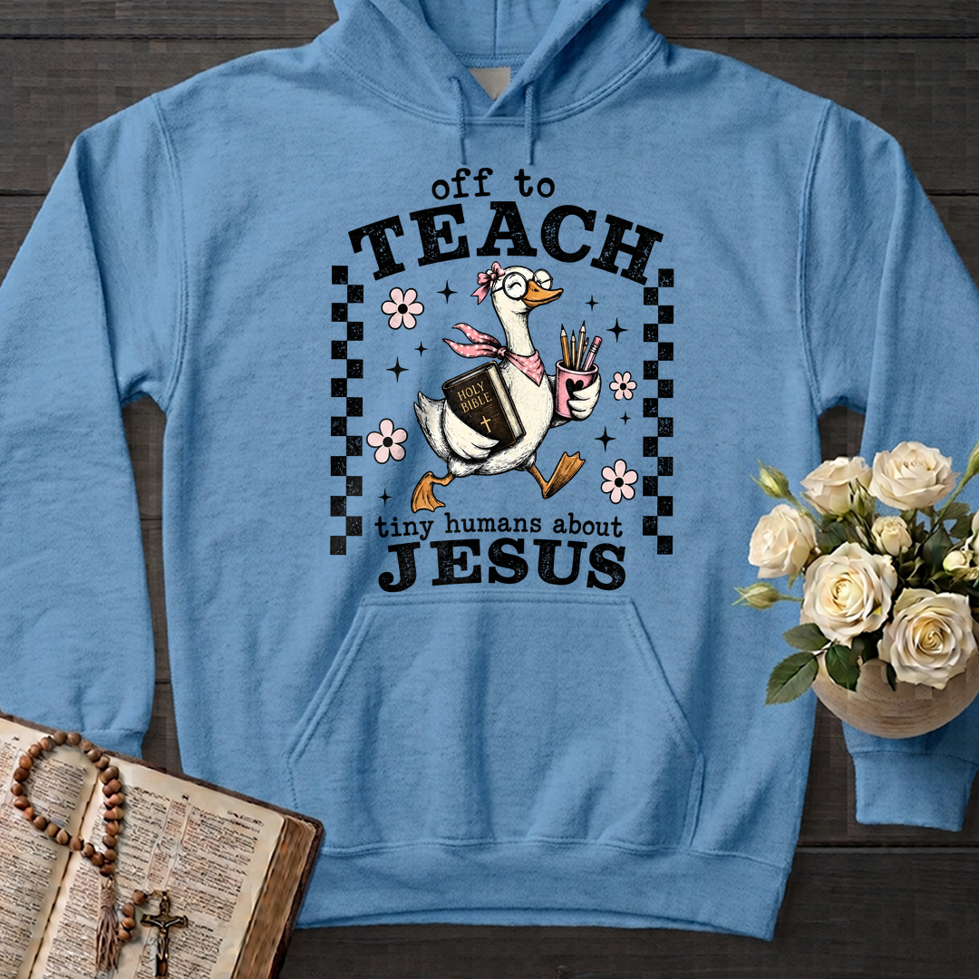 Off To Teach Tiny Humans About Jesus 01