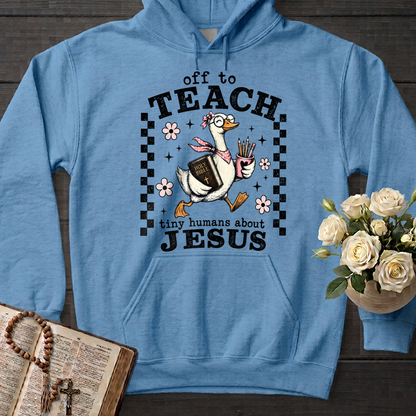 Off To Teach Tiny Humans About Jesus 01