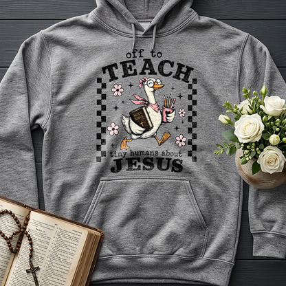 Off To Teach Tiny Humans About Jesus 01