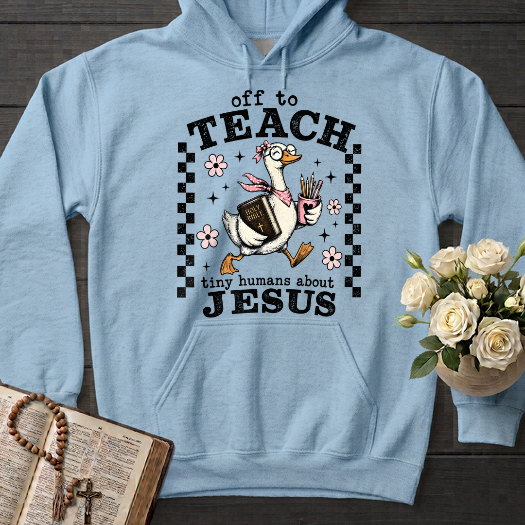 Off To Teach Tiny Humans About Jesus 01