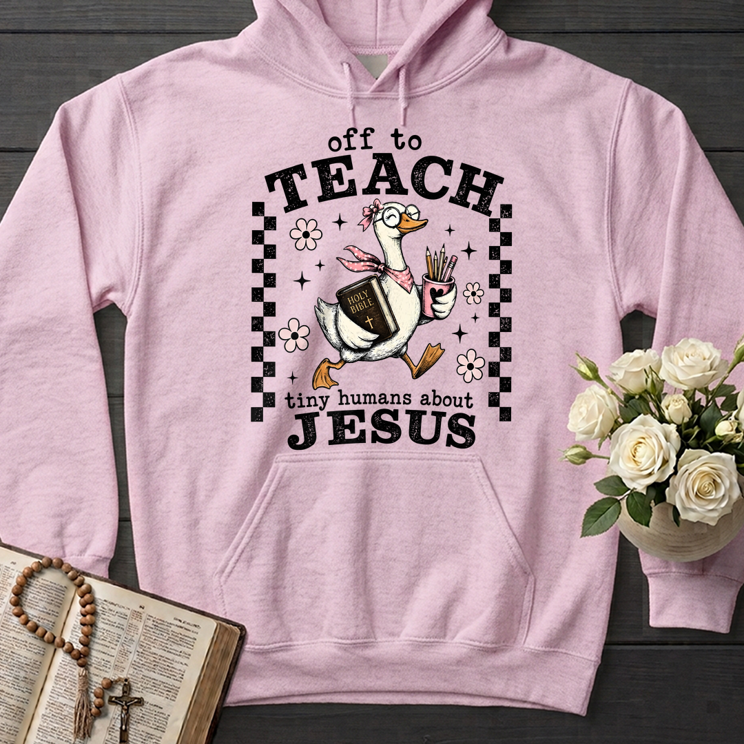 Off To Teach Tiny Humans About Jesus 01