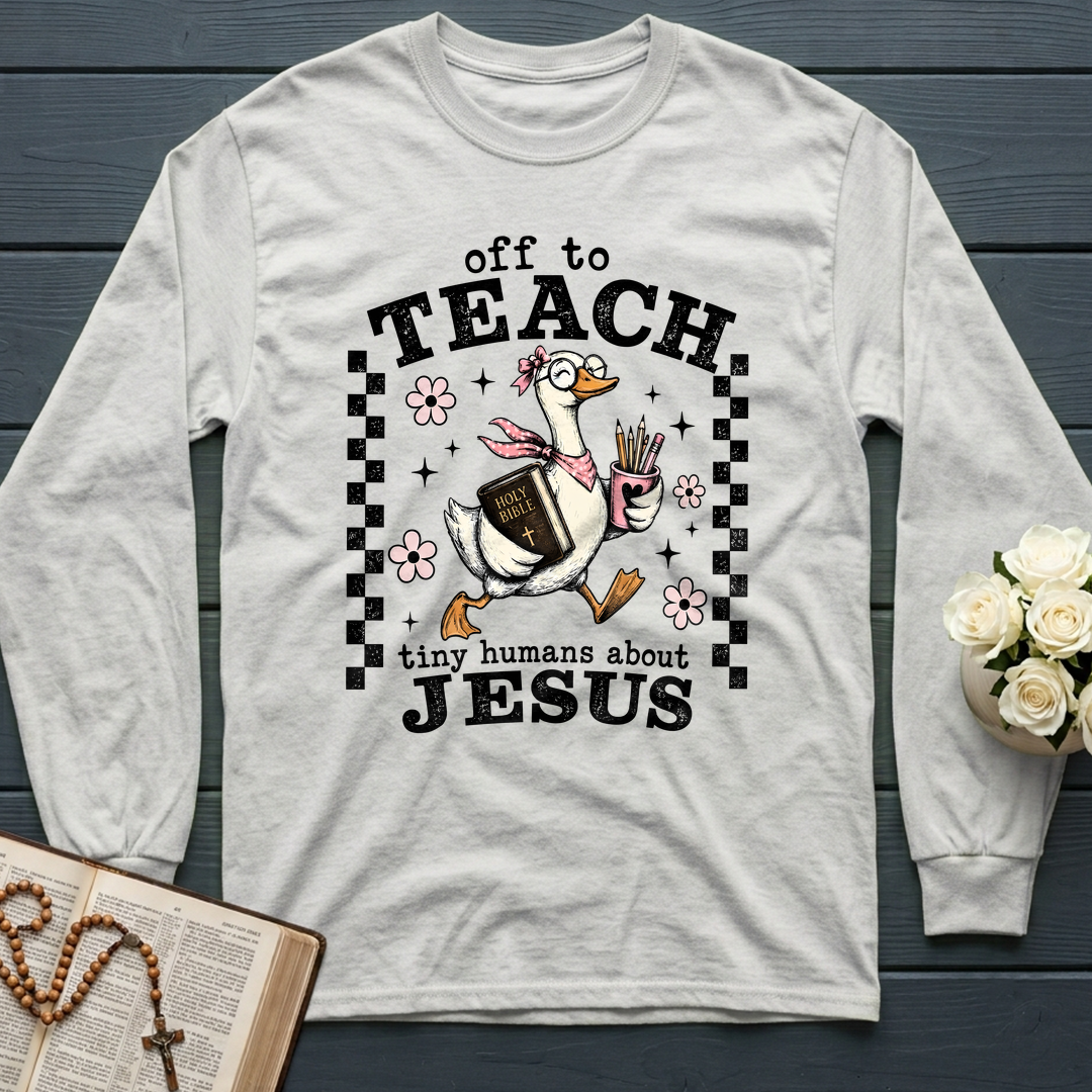 Off To Teach Tiny Humans About Jesus 01