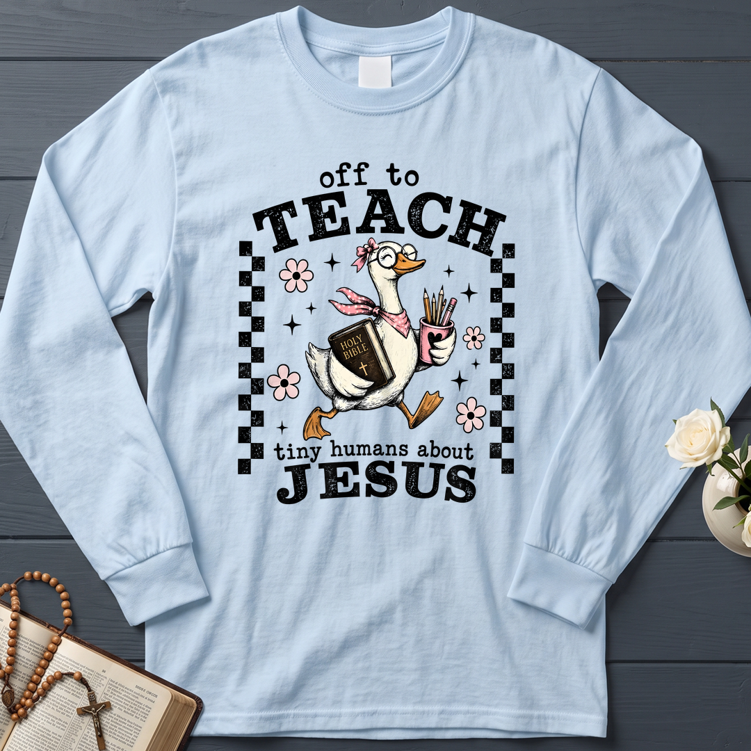 Off To Teach Tiny Humans About Jesus 01