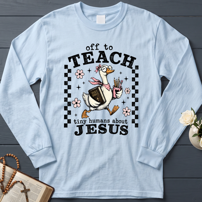 Off To Teach Tiny Humans About Jesus 01