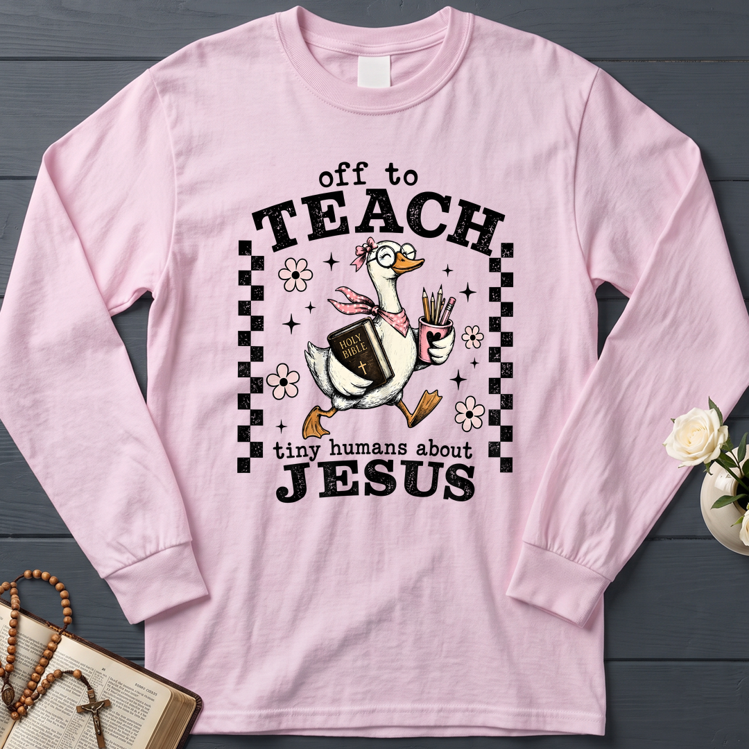 Off To Teach Tiny Humans About Jesus 01