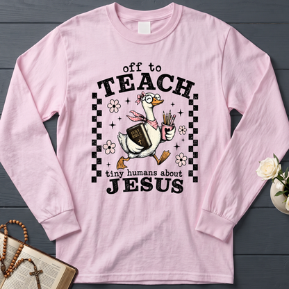 Off To Teach Tiny Humans About Jesus 01