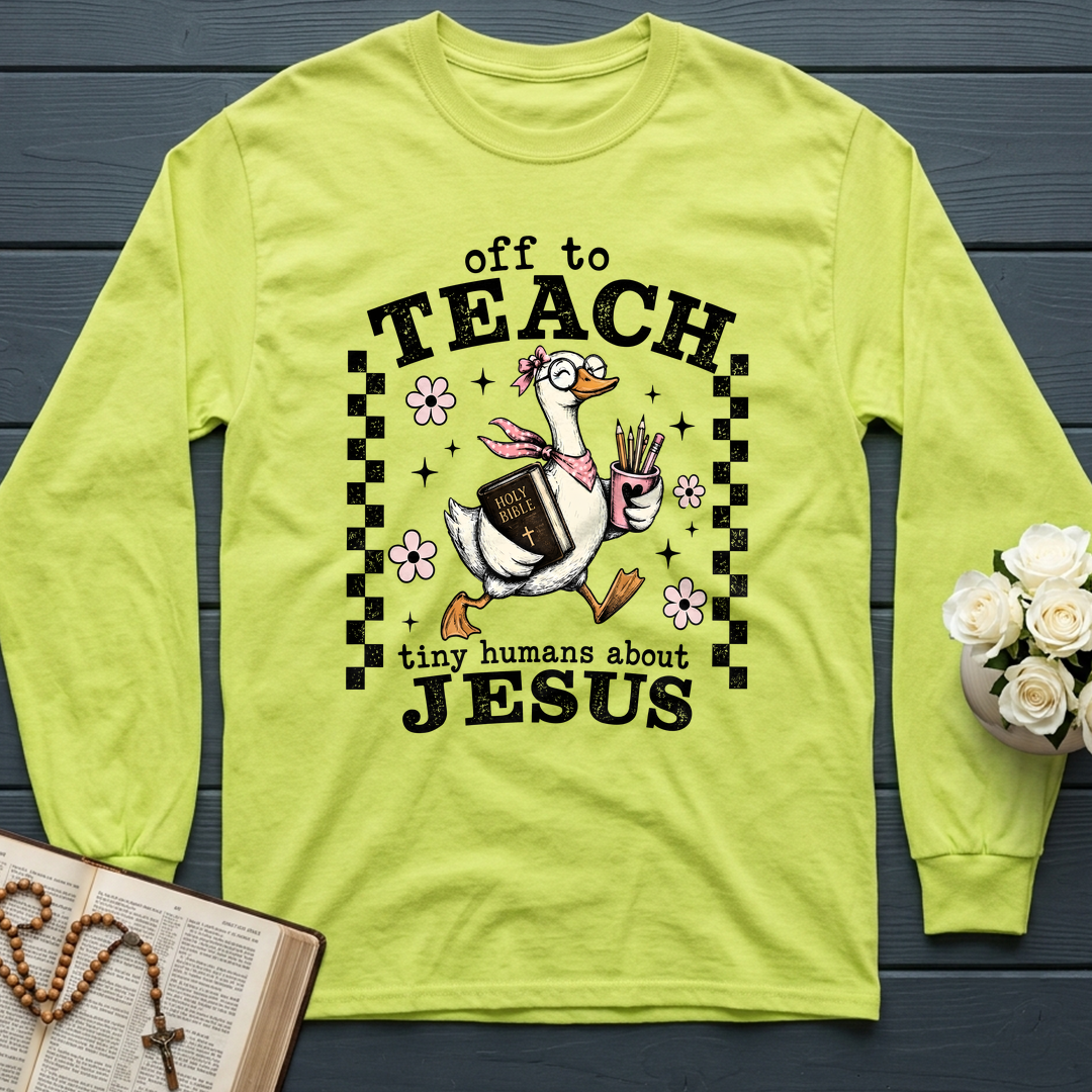 Off To Teach Tiny Humans About Jesus 01