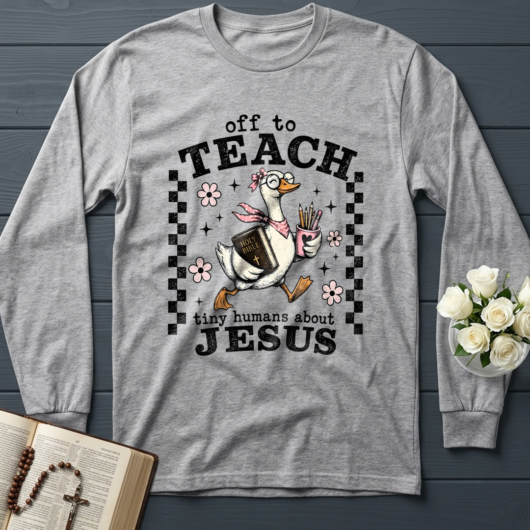 Off To Teach Tiny Humans About Jesus 01