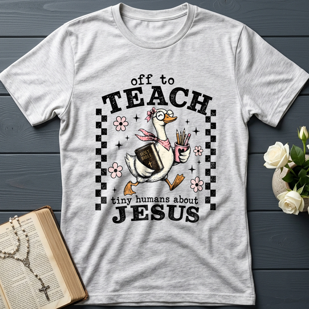 Off To Teach Tiny Humans About Jesus 01