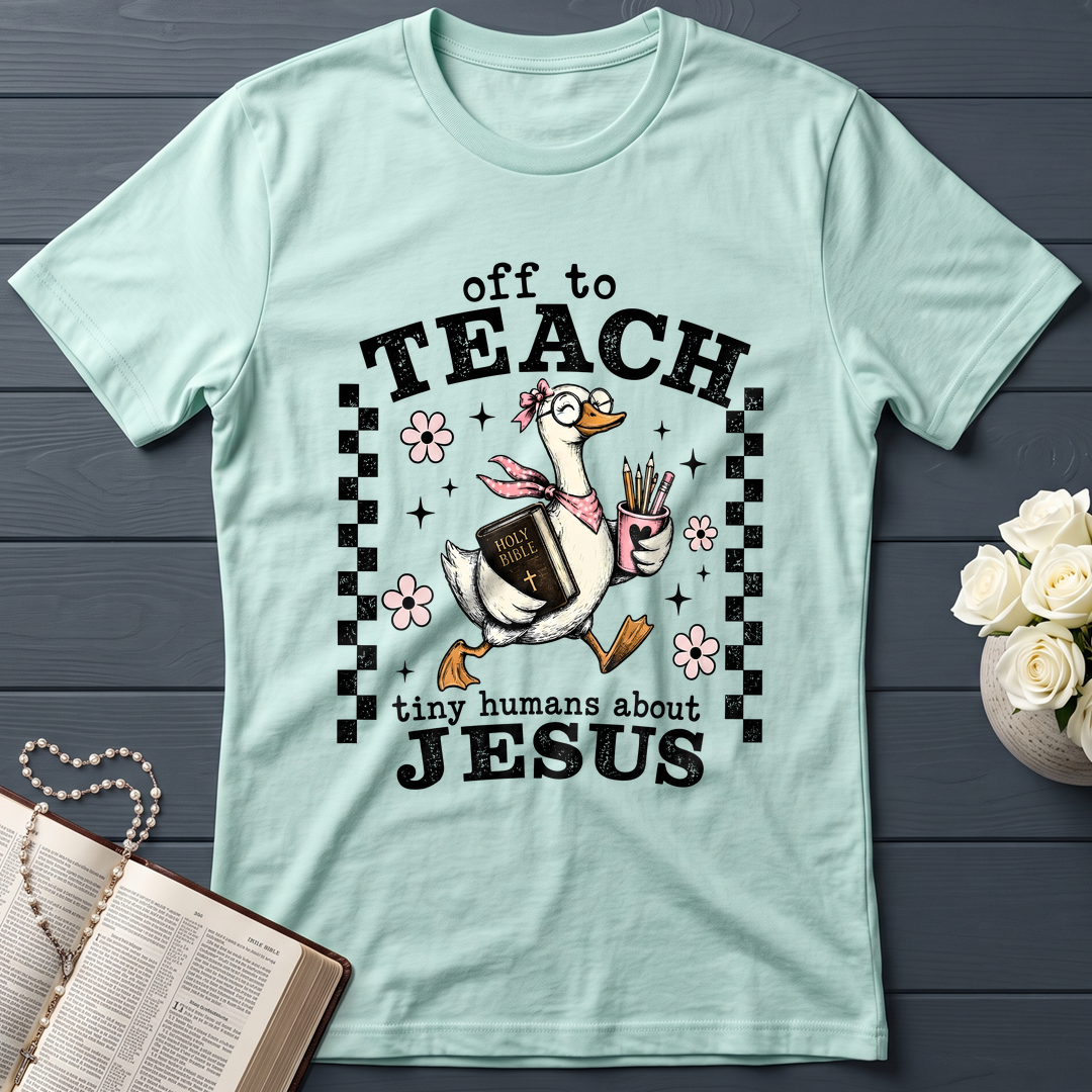 Off To Teach Tiny Humans About Jesus 01