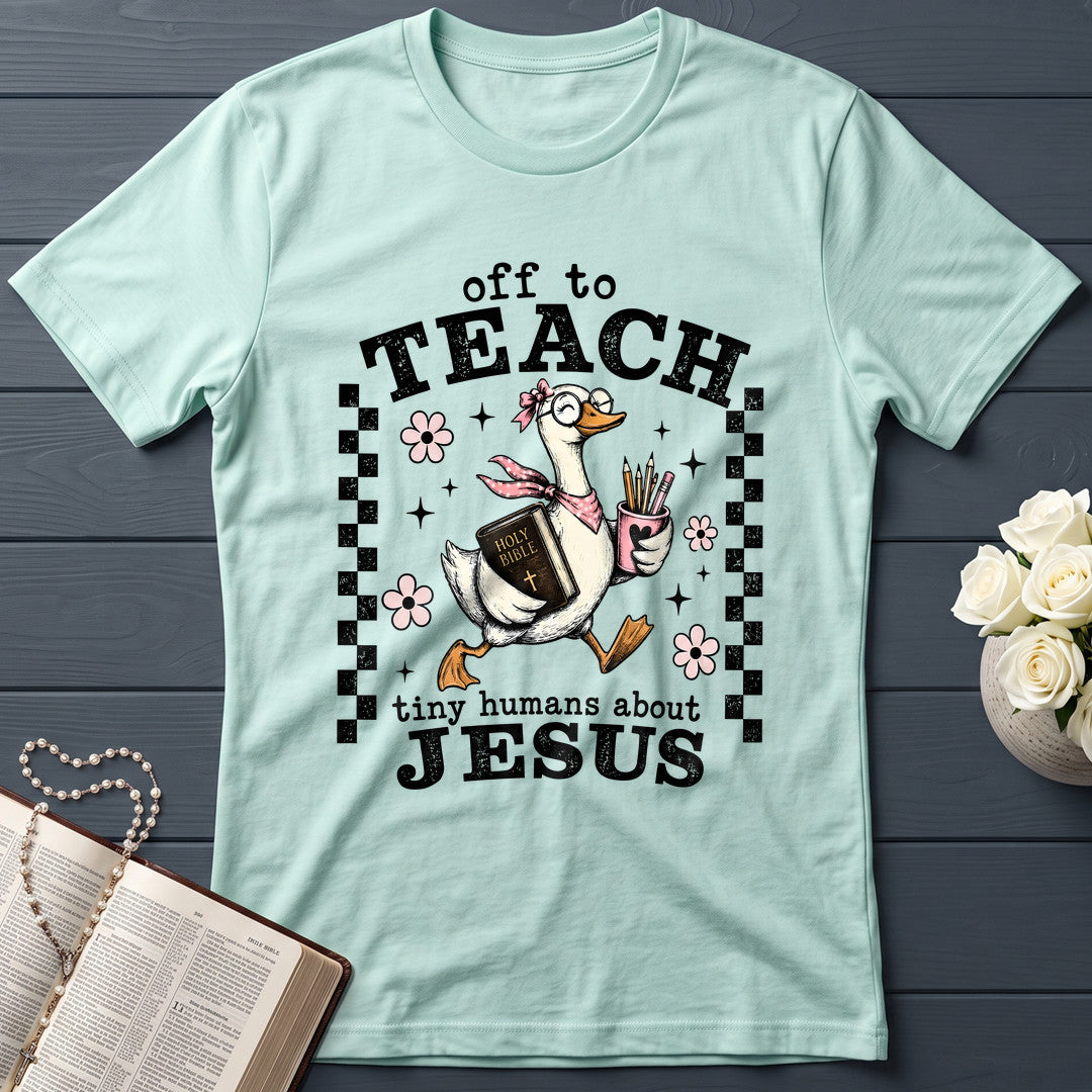 Off To Teach Tiny Humans About Jesus 01