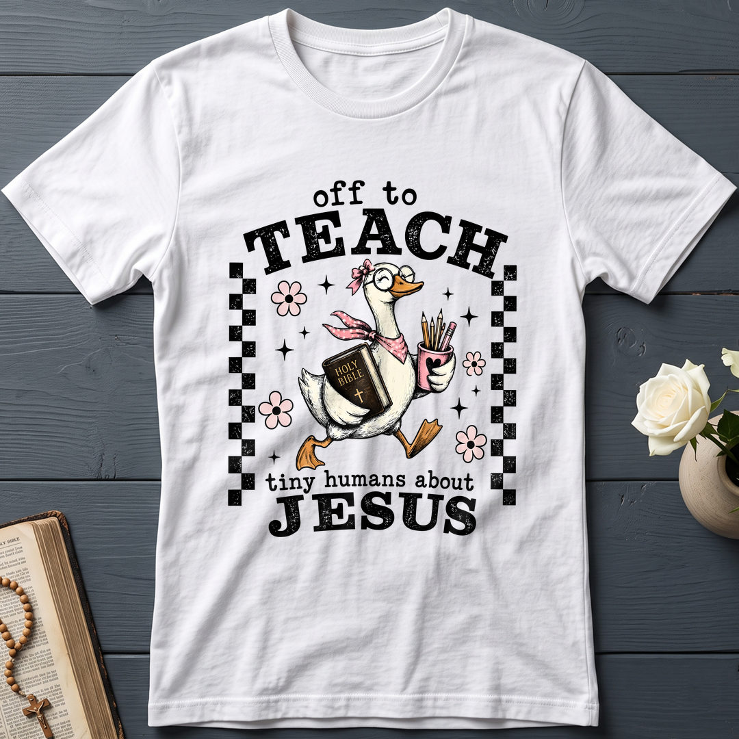 Off To Teach Tiny Humans About Jesus 01